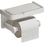 Porte - papier toilette mural minimaliste en aluminium avec tagre  rouleaux, design moderne pour conomiser ...