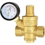 Basetbl - reducteur de pression eau dn20 3 / 4 pouce avec manometre pression eau, fabriqu� 100% en laiton ...