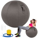 Basetbl - si�ge ballon ergonomique pour bureau yoga chaise ballon en taille 65cm ballon de grossesse ...