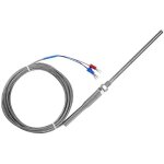 Sonde de capteur de température à résistance platine pt100 à filetage m8, fil de 100 mm, 0 - 400 ? (3 ... Sonde de capteur de température à résistance platine pt100 à filetage m8, fil de 100 mm, 0 - 400 ? (3 ...