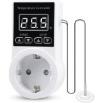 Basetbl - thermostat prises de rgulateur de temprature numrique : thermostat de chauffage avec sonde ...