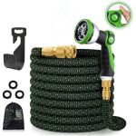 Basetbl - tuyau d'arrosage extensible 30m - 3300d - 10 fonctions de pulvrisation - vert