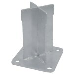 Basfix floor - platine pour fixation poteau sur sol dur - galvanisé - nortene Basfix floor - platine pour fixation poteau sur sol dur - galvanisé - nortene