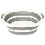 5five simply smart - bassine retractable 8l avec bouchon de vidange gris et blanc - 5five 5five simply smart - bassine retractable 8l avec bouchon de vidange gris et blanc - 5five