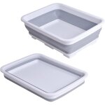 Bassine de camping pliable, 10 l, bassin de lavage pliable pour camping - car, vier portable, panier ...