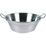 Le pratique bassine inox 2 anses diam. 38 cm 9l