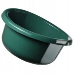 Bassine en plastique pour le lavage  la main des vtements et de la vaisselle, dote d'une forme ronde ...
