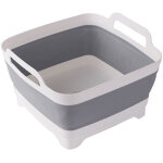 Bassine pliable, lavabo pliable avec bouchon de vidange et poign�es de transport, grande capacit� de ...