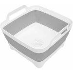 Bassine pliable avec trou d?evacuation - volume 16 litres - seau pliable en avec poign�es en plastique ...