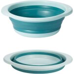 Bassine retractable, bassine pliable, bol � vaisselle rond pliable moyen multifonctionnel, bol pliable ...