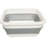 Bassine � vaisselle pliable, design peu encombrant, facile � nettoyer, lavabo pliable rectangulaire, ...