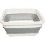 Bassine � vaisselle pliable, design peu encombrant, facile � nettoyer, lavabo pliable rectangulaire, ...