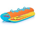 Bateau banane gonflable pour 1 à 3 passagers charge 231 kg flotteur gonflable remorquable avec 3 sièges ... Bateau banane gonflable pour 1 à 3 passagers charge 231 kg flotteur gonflable remorquable avec 3 sièges ...