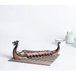 Bateau dragon fait main traditionnel pour bton d'encens porte - brleur en rsine plateau plaque rtro ...