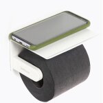 Bathbazaar - d�rouleur wc � coller ou � fixer blanc connect