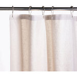 Bathbazaar - rideau de douche linos en coton et lin