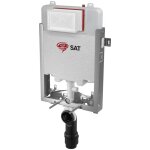 Bti - support pour wc suspendu, double chasse 3 / 6 l, pour cloison fine (satamzslim) - swiss aqua technologi ...