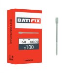 Batifix - 100 vis cartement menuiserie 6 / 8x180 / 20mm zingu