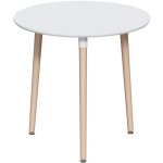 Batley table à manger ronde 3 places mdf bois de hêtre massif meubles de cuisine h 75 x l 80 x p 80 cm, ... Batley table à manger ronde 3 places mdf bois de hêtre massif meubles de cuisine h 75 x l 80 x p 80 cm, ...