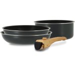 Batterie de cuisine 4 pi�ces en aluminium, iris