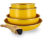 Batterie de cuisine 5 pi�ces en aluminium recycl�, colorama