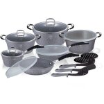 Batterie de cuisine en granit berlinger haus bh - 6196 stone touch