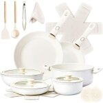 Batterie de cuisine induction?casserole induction?poele?set de casseroles et po�les en c�ramique antiadh�sif ...