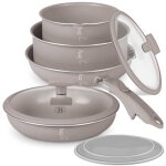 Batterie de cuisine en titane 9 pièces berlinger haus bh - 8255 taupe Batterie de cuisine en titane 9 pièces berlinger haus bh - 8255 taupe