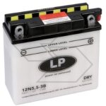 Batterie pour divers modles dry 12n5. 5 - 3b 5. 5 ah 12v ple + droite