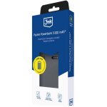 Batterie externe 3mk pocket 5000 mah 12 w usb - c gris