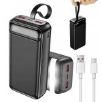 Batterie externe haute capacit� 50 000 mah portable noire avec 3 sorties