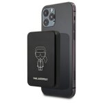 Batterie externe inductive avec magsafe 3000 mah karl lagerfeld noir