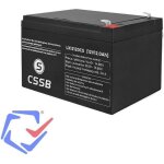 Batterie en gel cssb 12v 12ah voiture vehicule