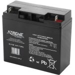 Batterie gel rechargeable 12v 17ah - xtreme - sans entretien - sans fuite