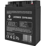 Batterie gel rechargeable 12v 18ah sans entretien, sans fuite lx12180