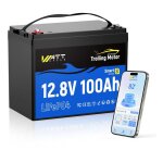 Batterie lithium 12v 100ah lifepo4 avec bluetooth 120bms protection basse temprature, 5000 - 15000 cycles, ...