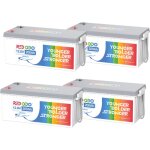 Batterie au lithium 12v 200ah rechargeable lifepo4, bms 100a intgr, 4000 - 15000 cycles, 2560wh energie, ...
