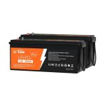 Batterie lithium lifepo4 12v 200ah plus  dcharge lente litime bms 200a, 2560wh, 15000 cycles pour camping ...