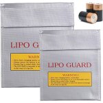 Batterie lithium pochette anti feu 2 pcs batterie lipo batterie safe bag sac s�curit� de batterie lipo ...