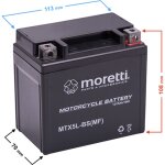 Batterie moretti agm (gel) mtx5l - bs