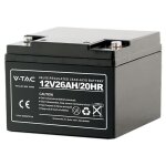 Batterie plomb - acide v - tac 12 v 26 ah m5 pour alarmes, vidosurveillance et onduleurs 175 x 165 x ...