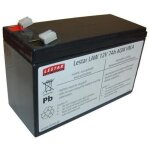 Batterie rechargeable 12v - lestar - lawu - 7ah - agm vrla - plomb - noir