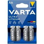 Batterie ultra lithium aa lr6 paquet de 4