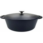 Baumalu - cocotte en fonte 336408 - ovale 33 cm - noir mat
