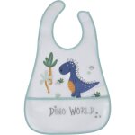 Bavoir bebe avec recuperateur dinosaure