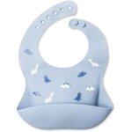 Bavoir en silicone souple avec bonnet bavoir avec poche doux impermable lavable