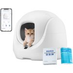 Catlink - baymax bac  litire autonettoyant, sr, limination des odeurs, pour plusieurs chats