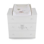 Hecht - bb commode  langer bb enfant table  langer + matelas  langer amovible - 3 tiroirs hibou ...