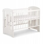 Bb - loisir - lit bb 120x60cm blanc girafe lit  barreaux amovible