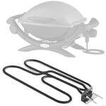 Bbq grill el�ment chauffant de rechange compatible avec weber q140, q1400 grill, spirale chauffante en ...